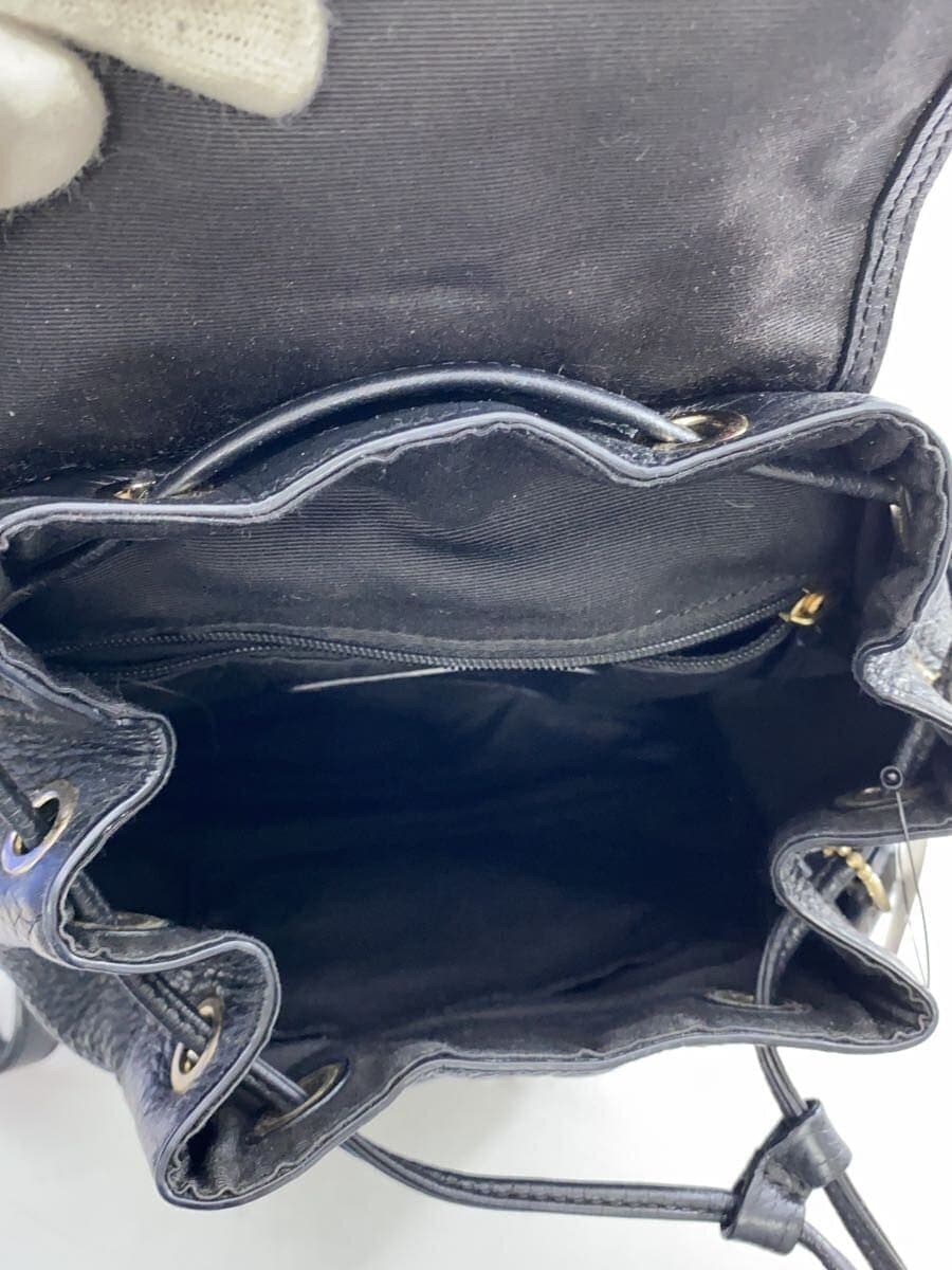 COACH backpack -- BLK plain 6