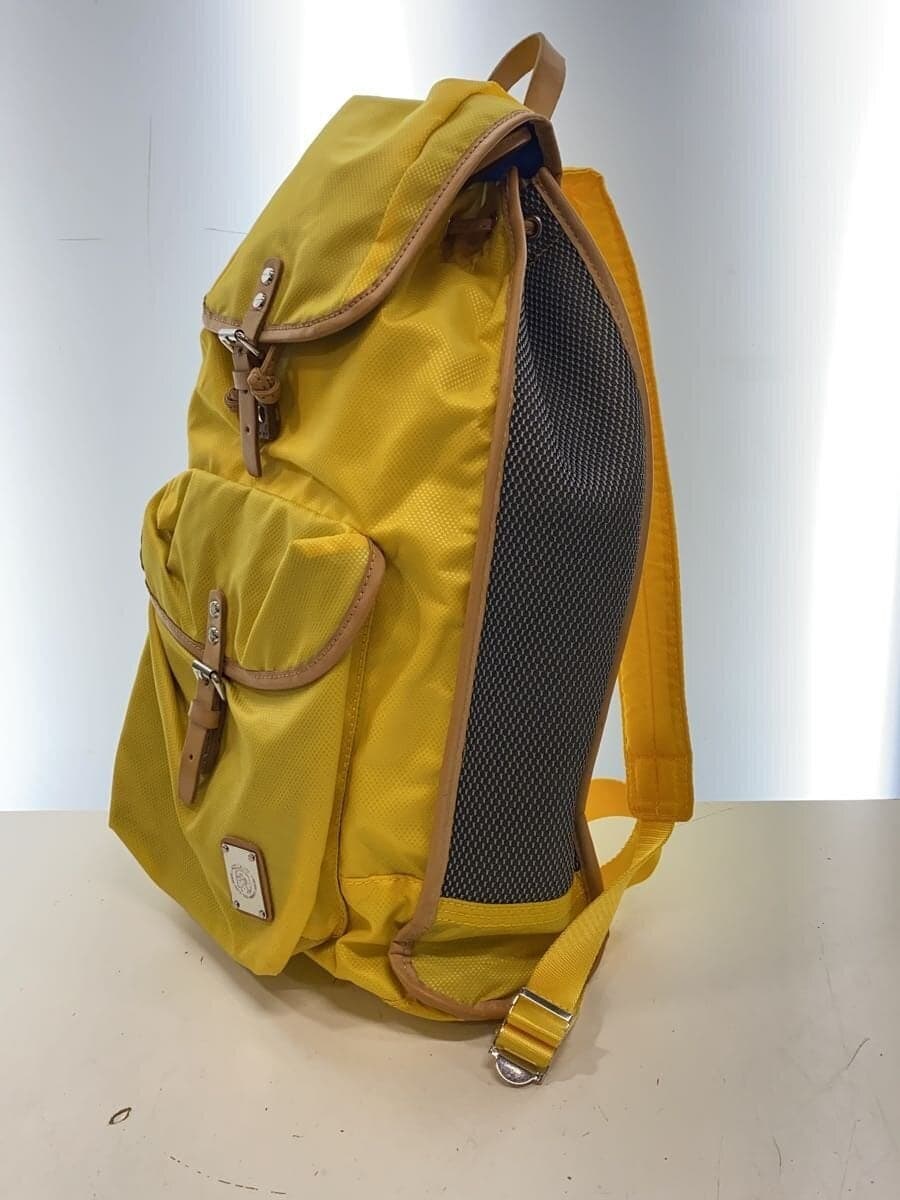 DIESEL Backpack Nylon YLW Solid RN93243 CA25594 Mesh 2