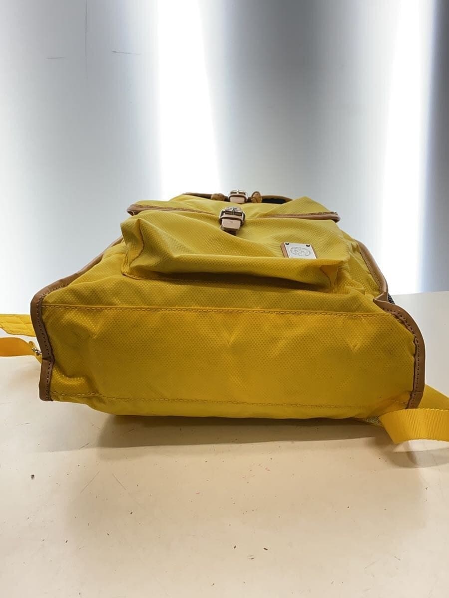 DIESEL Backpack Nylon YLW Solid RN93243 CA25594 Mesh 4