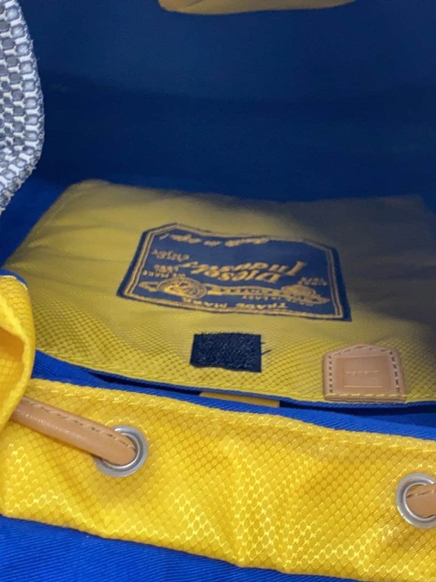 DIESEL Backpack Nylon YLW Solid RN93243 CA25594 Mesh 6