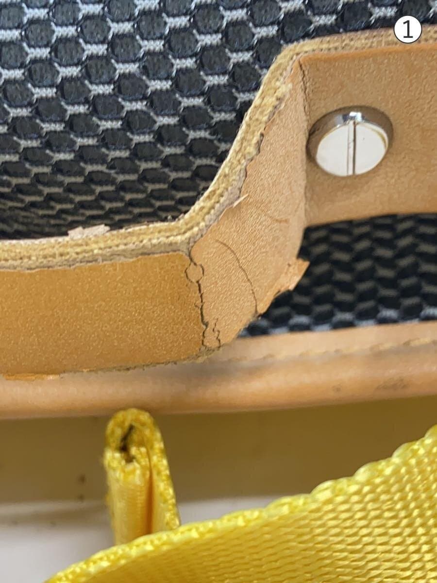 DIESEL Backpack Nylon YLW Solid RN93243 CA25594 Mesh 7