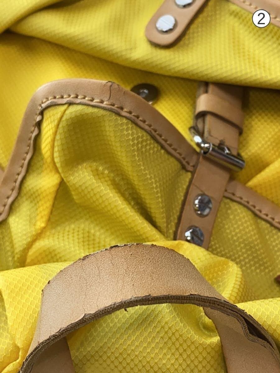 DIESEL Backpack Nylon YLW Solid RN93243 CA25594 Mesh 8