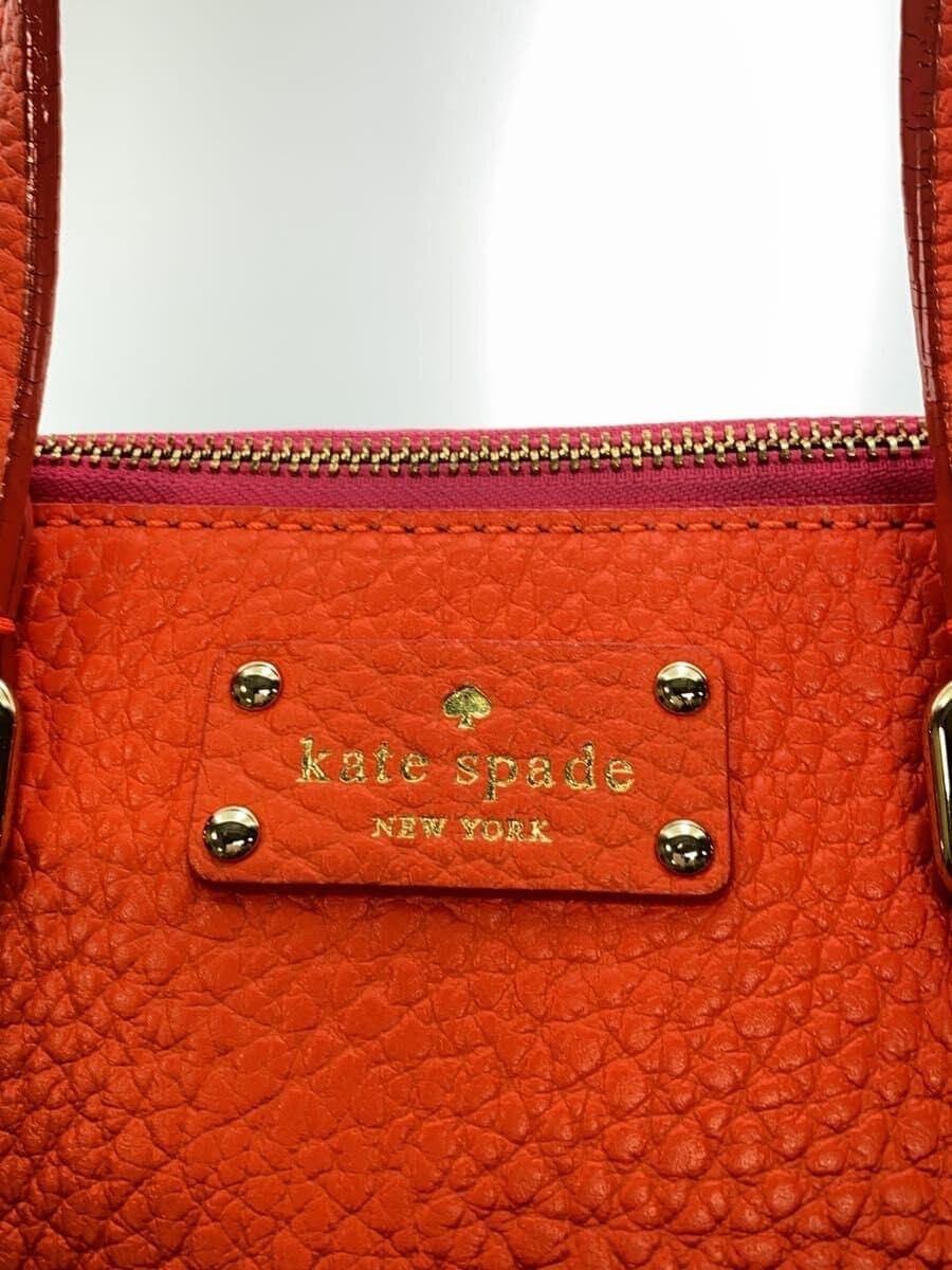 kate spade new york Tote Bag Leather RED 5