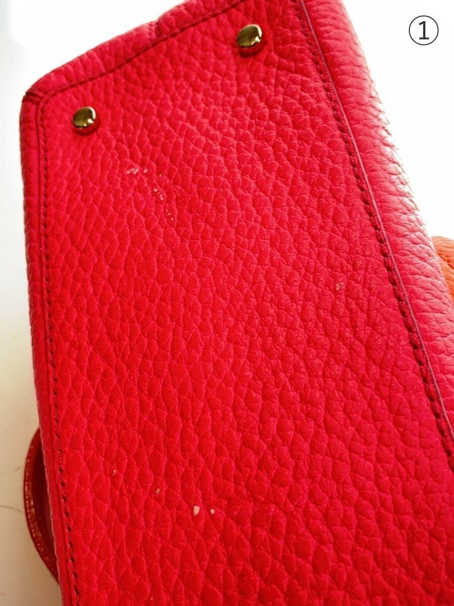 kate spade new york Tote Bag Leather RED 7