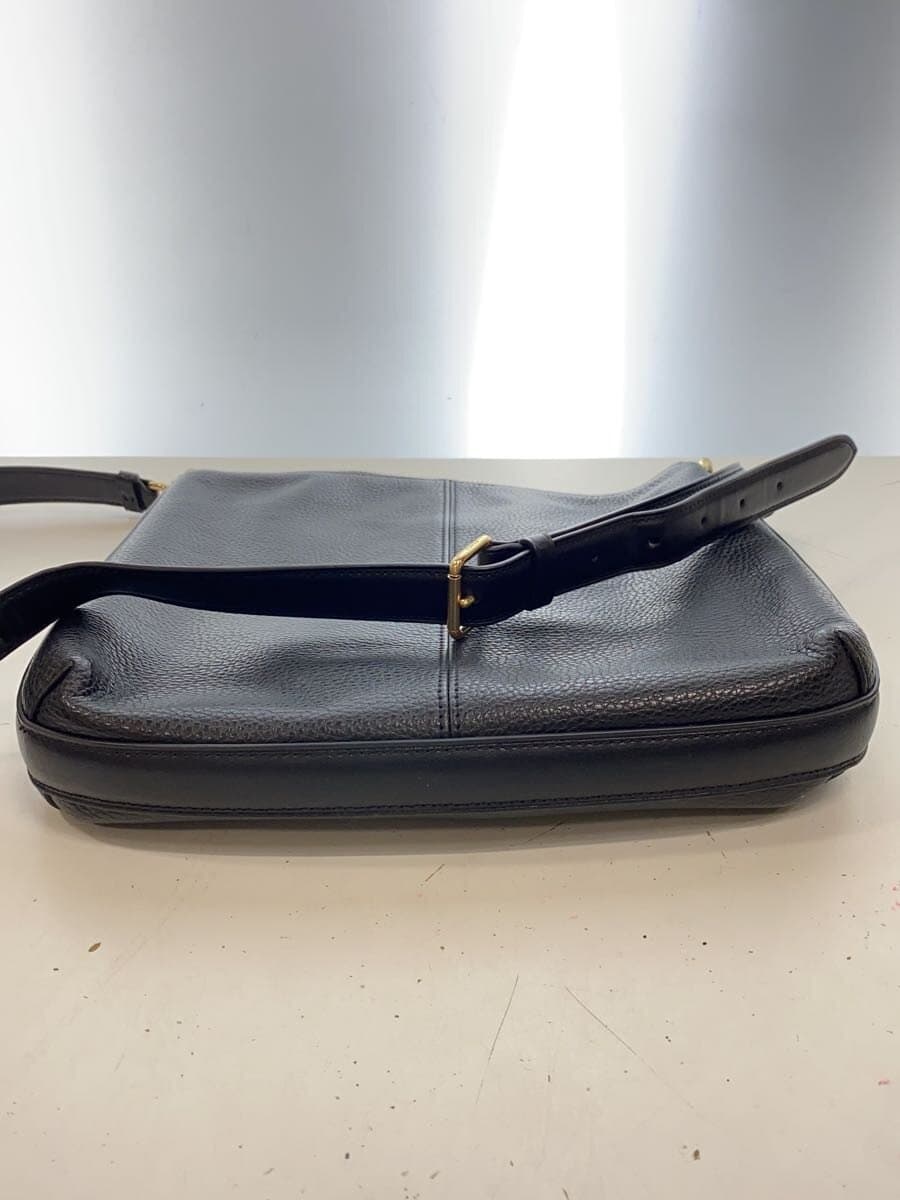 COACH Shoulder Bag Leather BLK 4