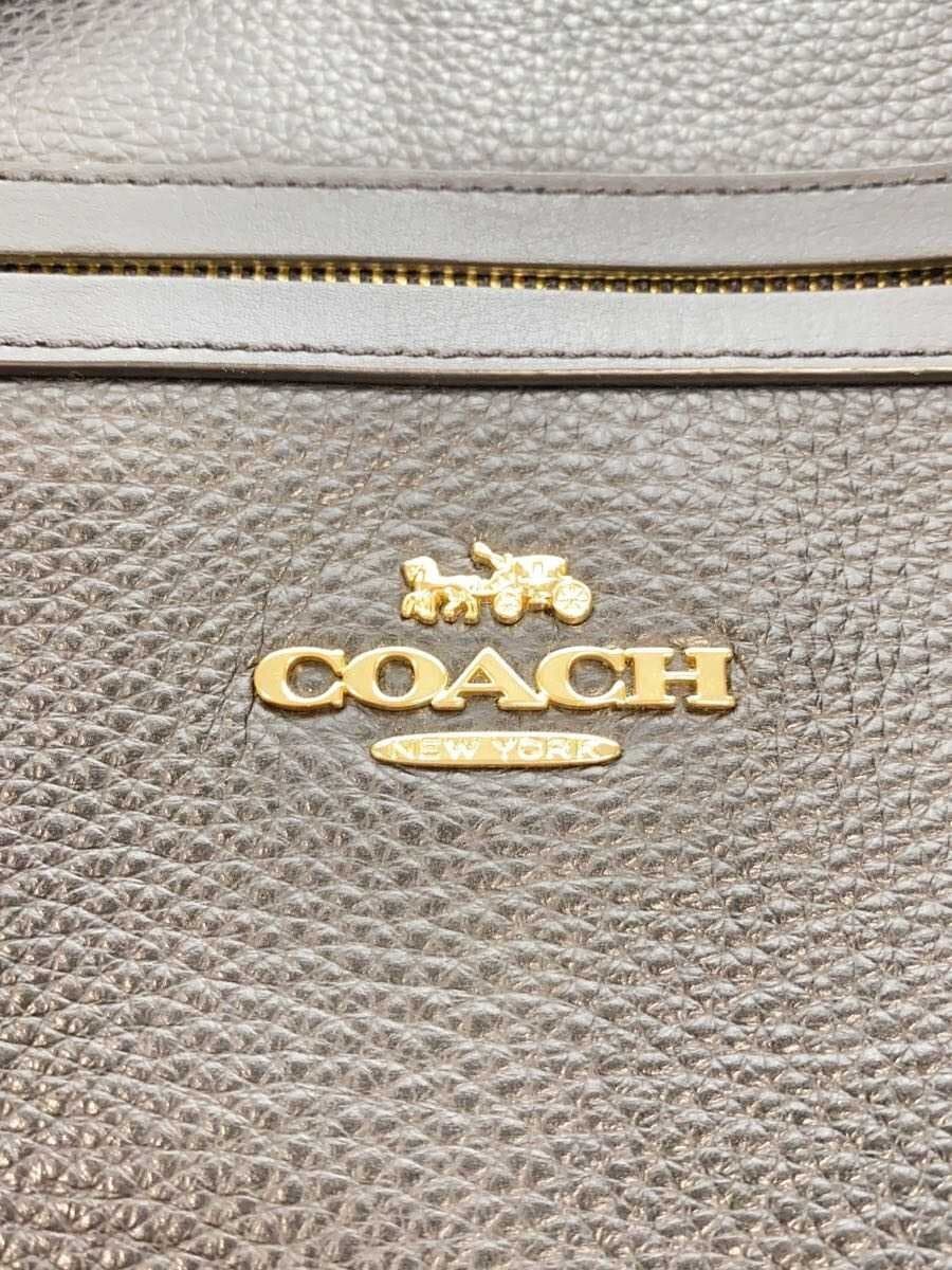 COACH Shoulder Bag Leather BLK 5