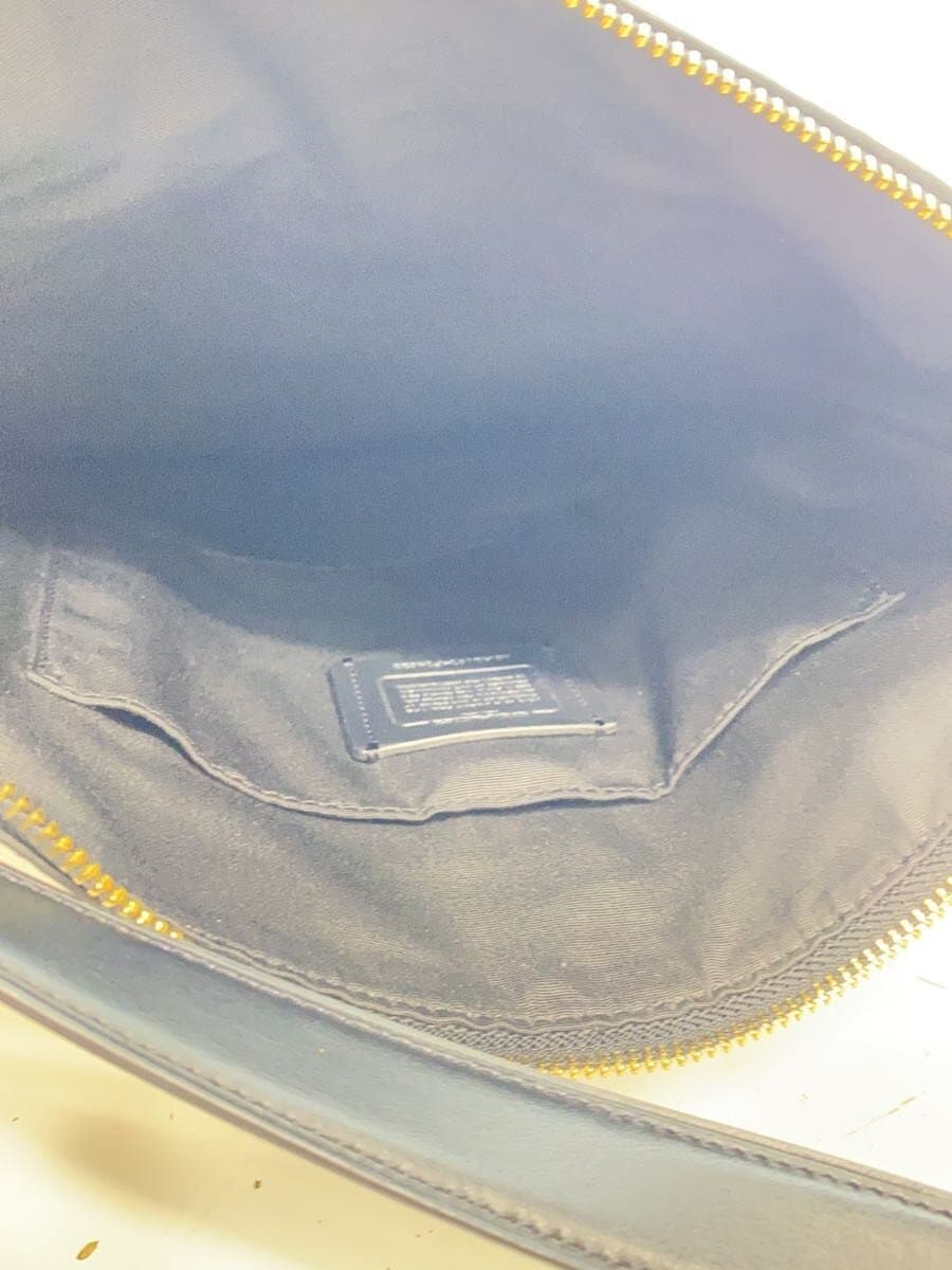 COACH Shoulder Bag Leather BLK 6