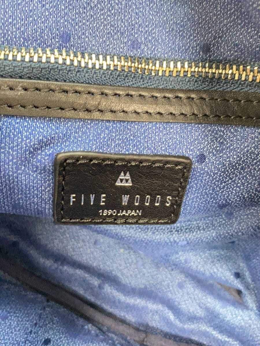 FIVE WOODS Second Bag Cowhide BLK Solid 5