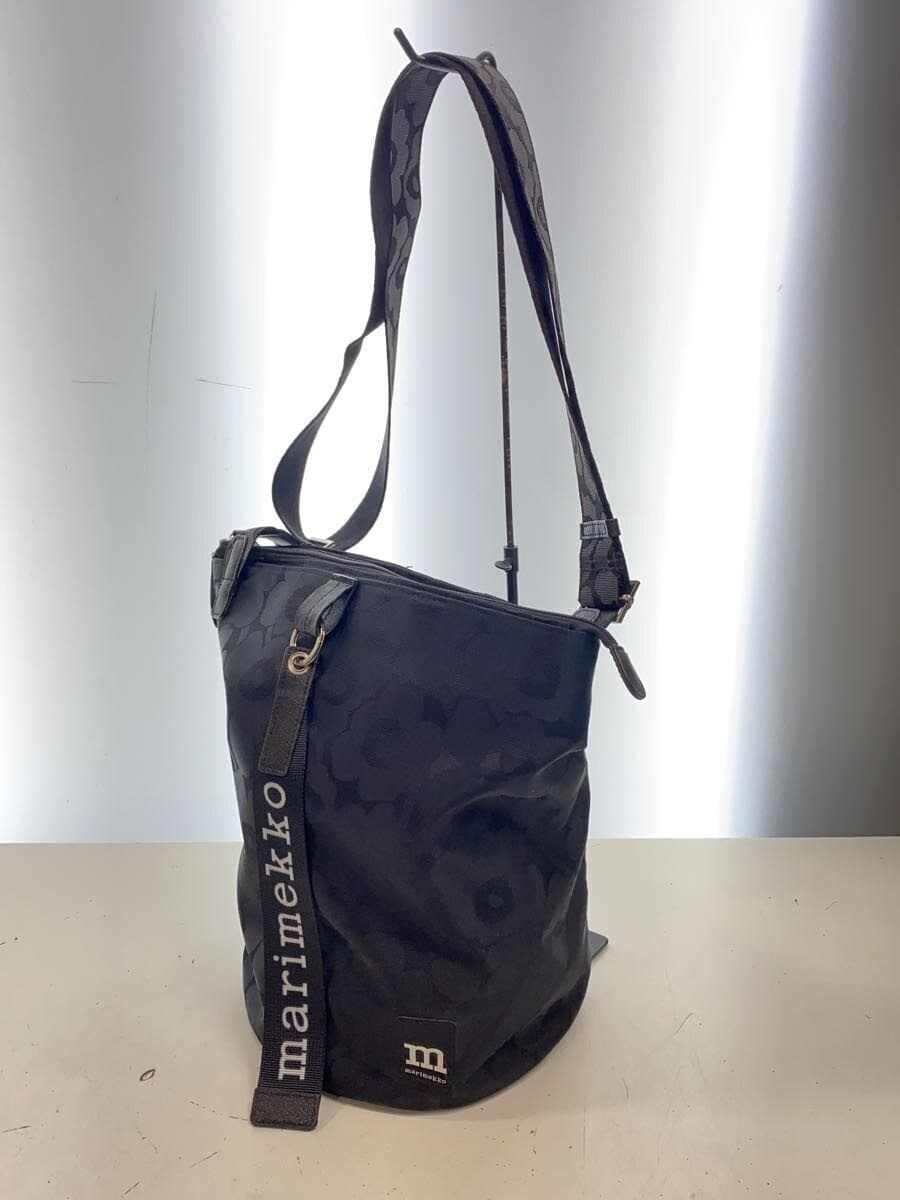 marimekko All Day Bucket Unikko Shoulder Bag Nylon BLK 092226 2