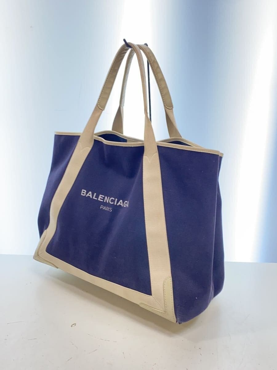 BALENCIAGA Tote Bag Canvas Navy 339936 2