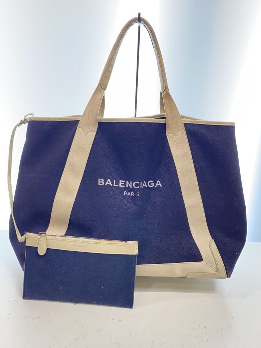 BALENCIAGA Tote Bag Canvas Navy 339936 7