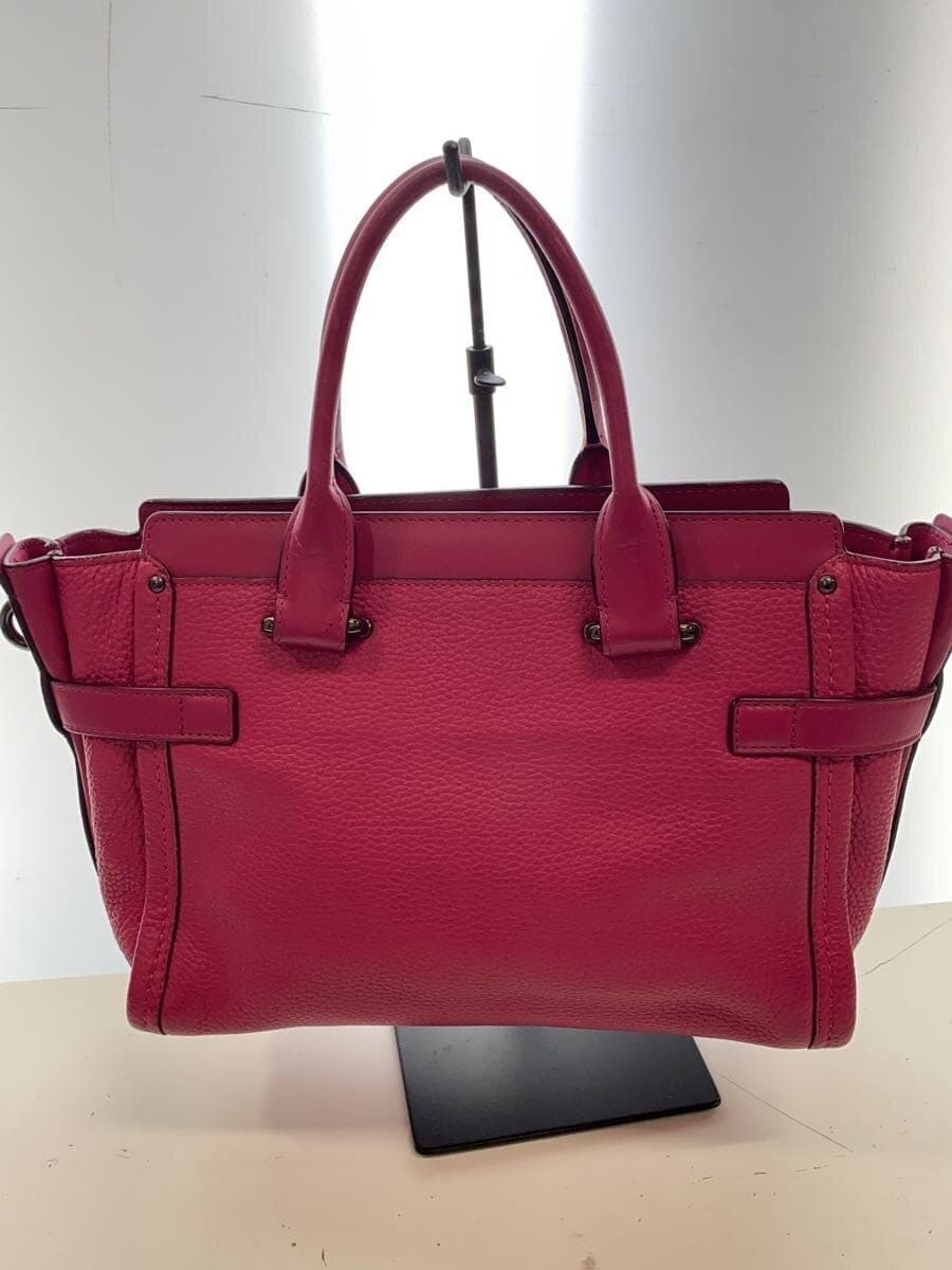 COACH handbag_ All leather -- PNK 34816 3