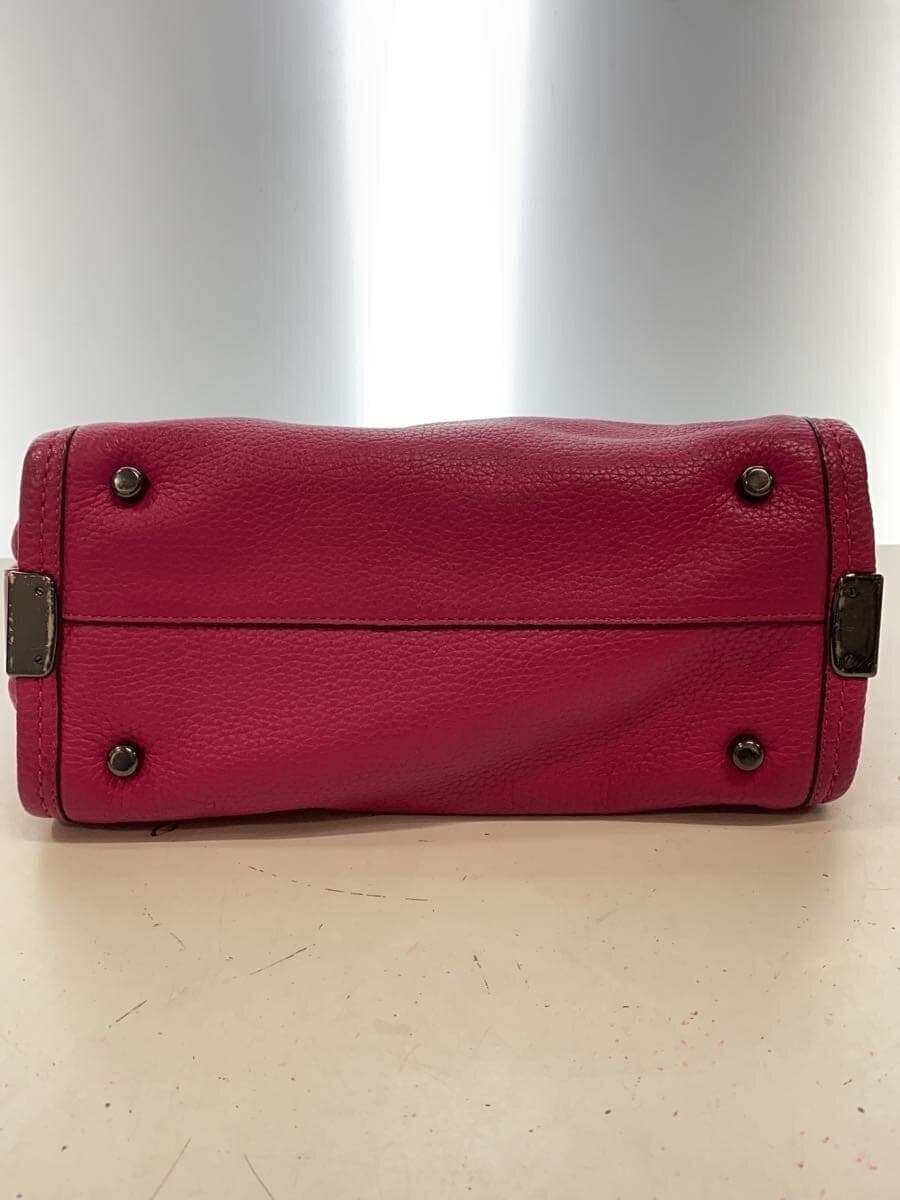COACH handbag_ All leather -- PNK 34816 4