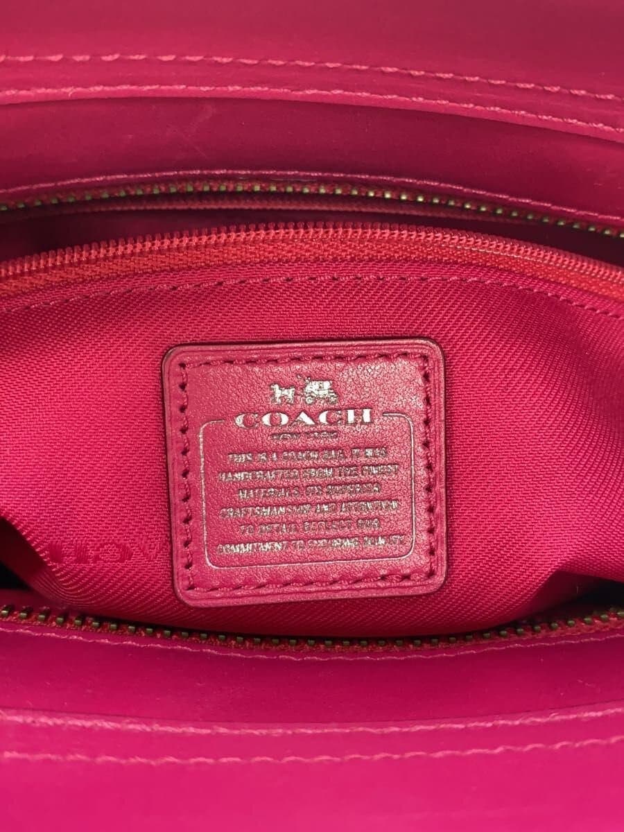 COACH handbag_ All leather -- PNK 34816 5
