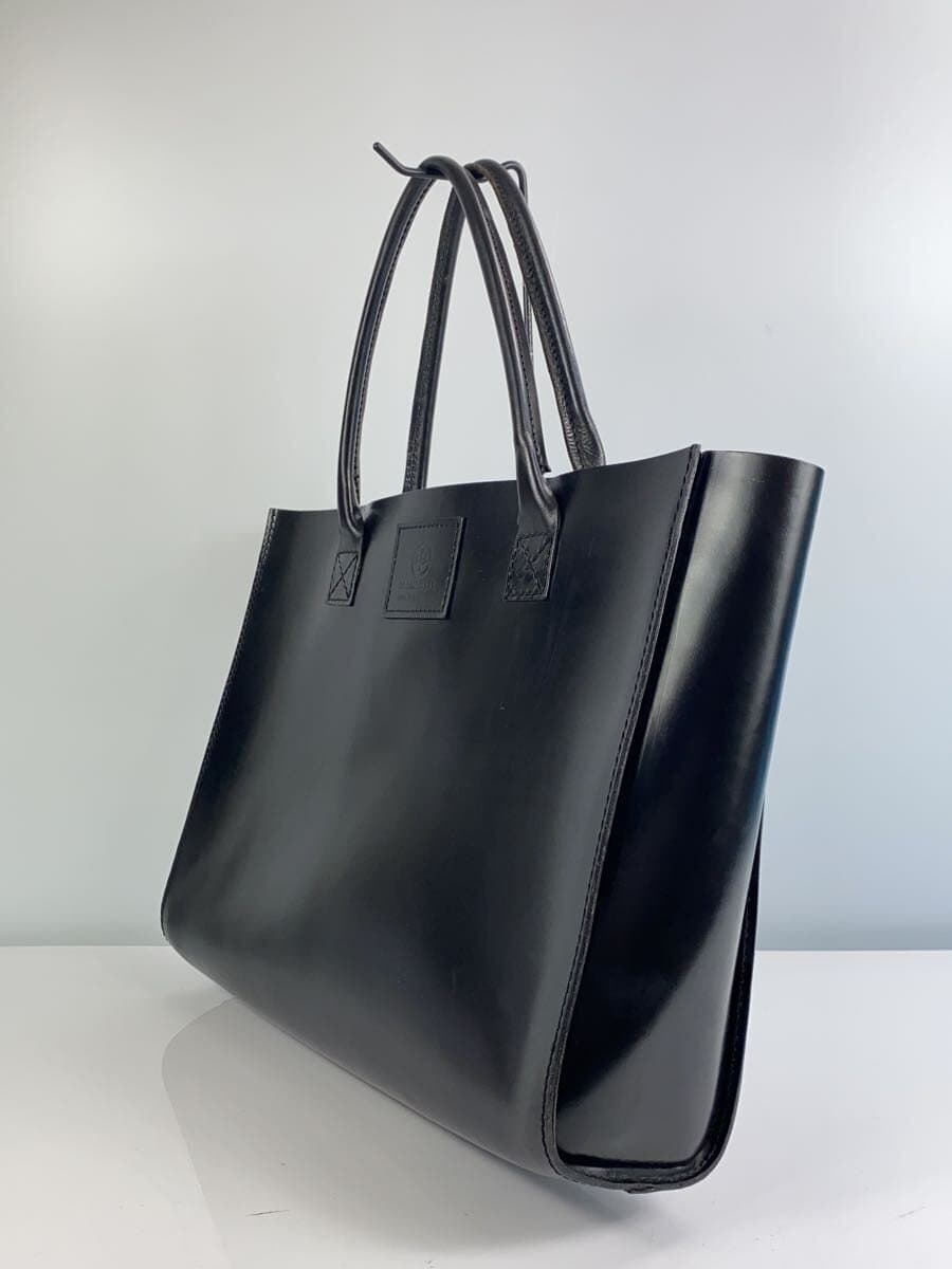 GLENROYAL2 Handle Tote Bag Leather BLK 2