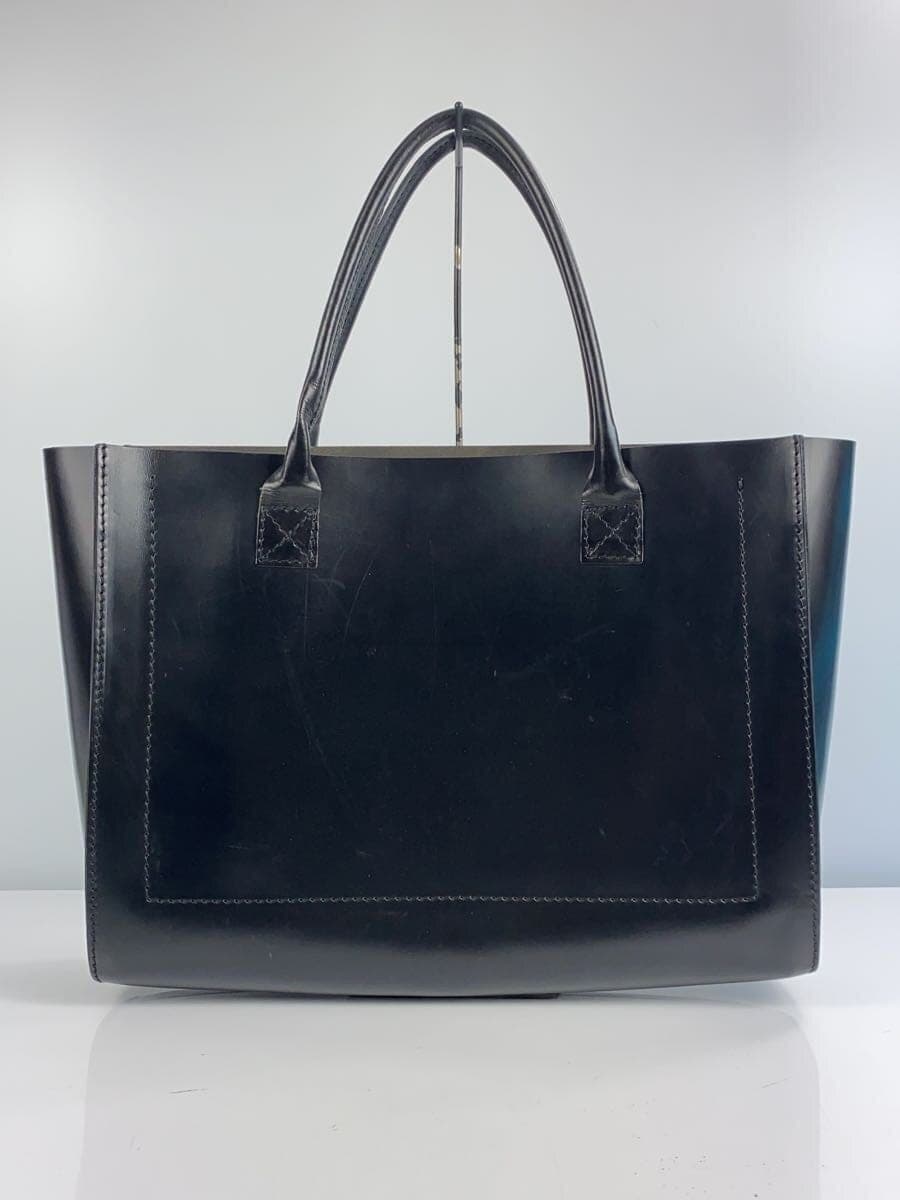 GLENROYAL2 Handle Tote Bag Leather BLK 3