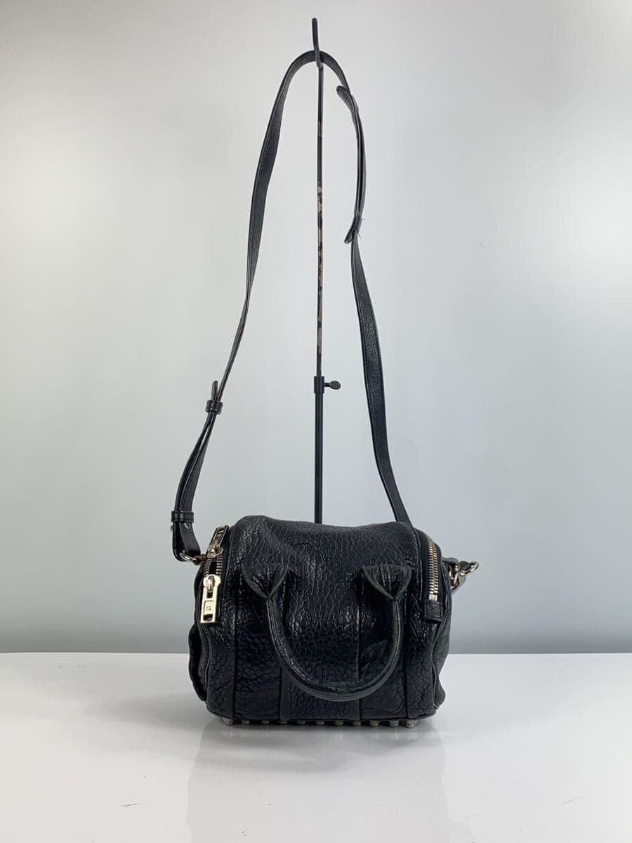 Alexander Wang Rockie Shoulder Bag Leather BLK Solid 3