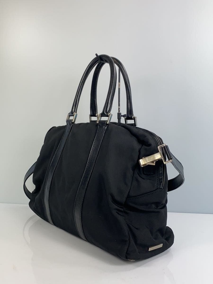 GUCCI Boston Bag Nylon Black Plain 012 2020 0325 04 2
