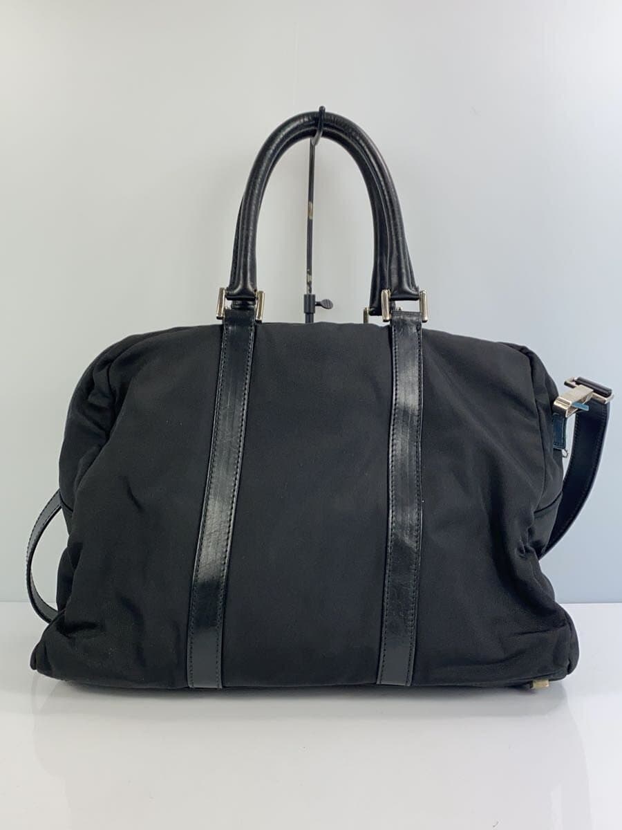 GUCCI Boston Bag Nylon Black Plain 012 2020 0325 04 3