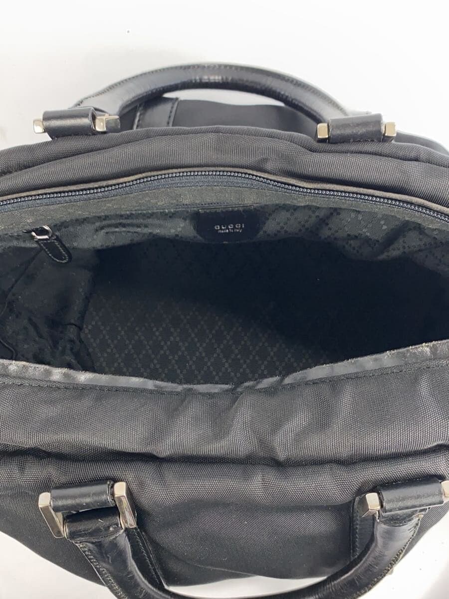 GUCCI Boston Bag Nylon Black Plain 012 2020 0325 04 6