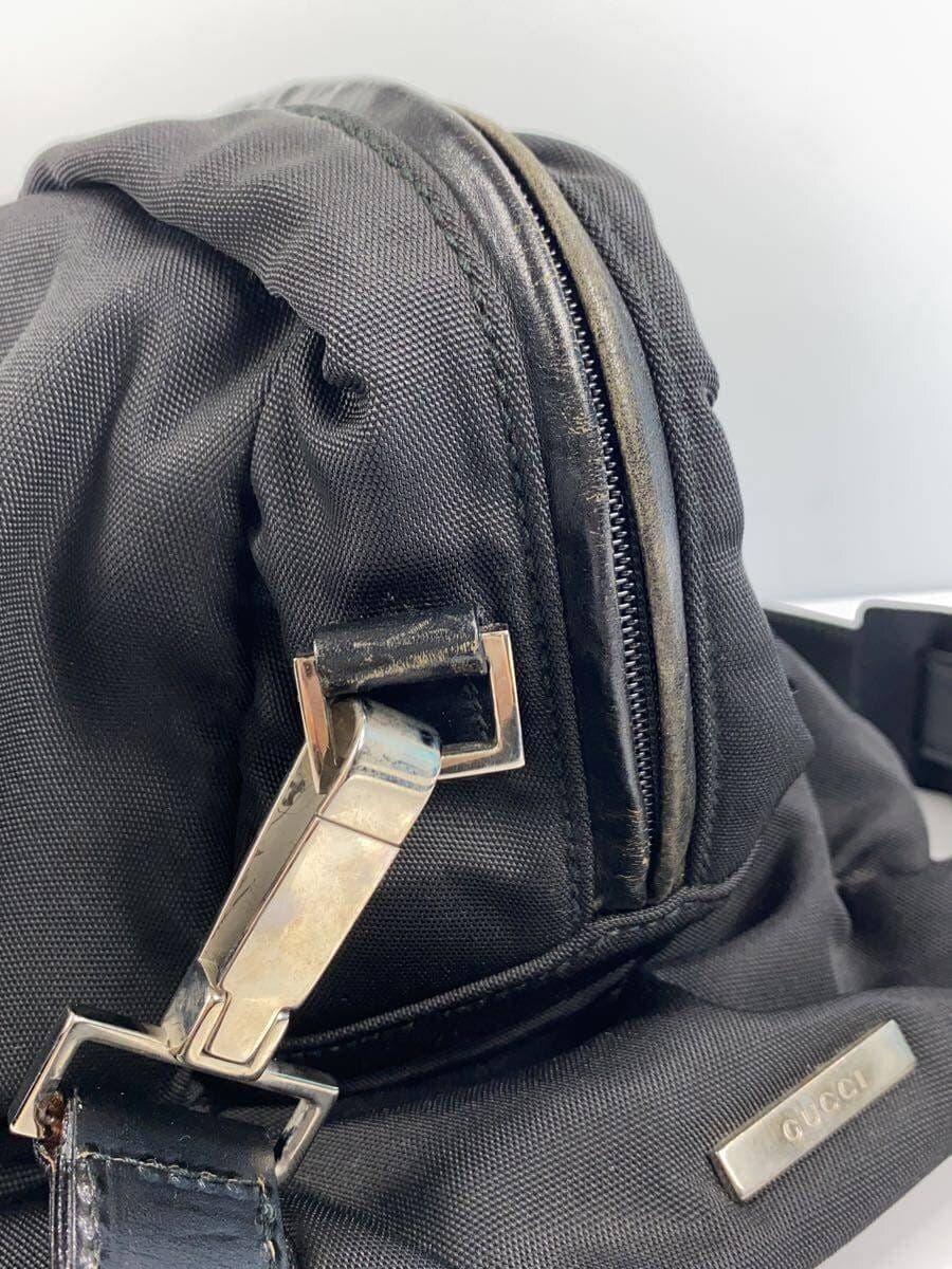 GUCCI Boston Bag Nylon Black Plain 012 2020 0325 04 9