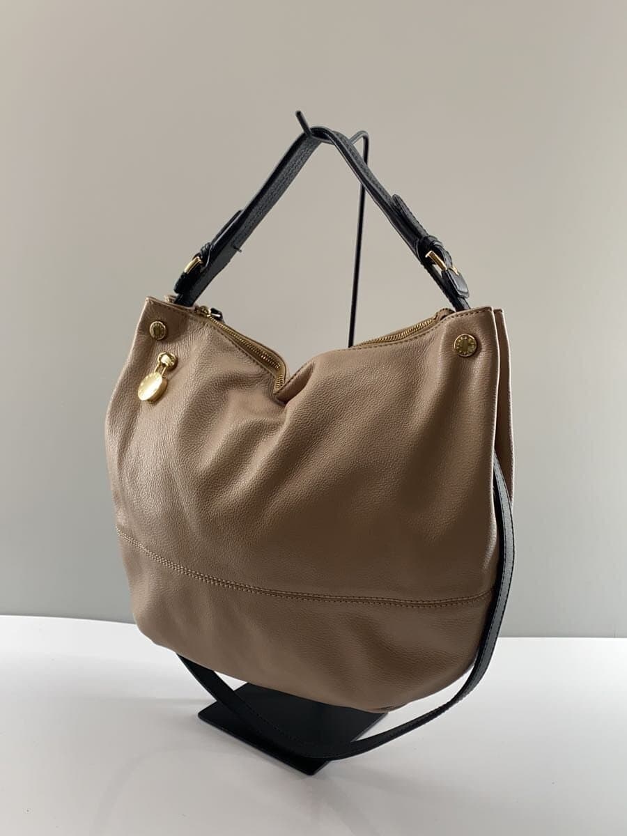 FULL COUNT Handbag Leather BRW Solid 2