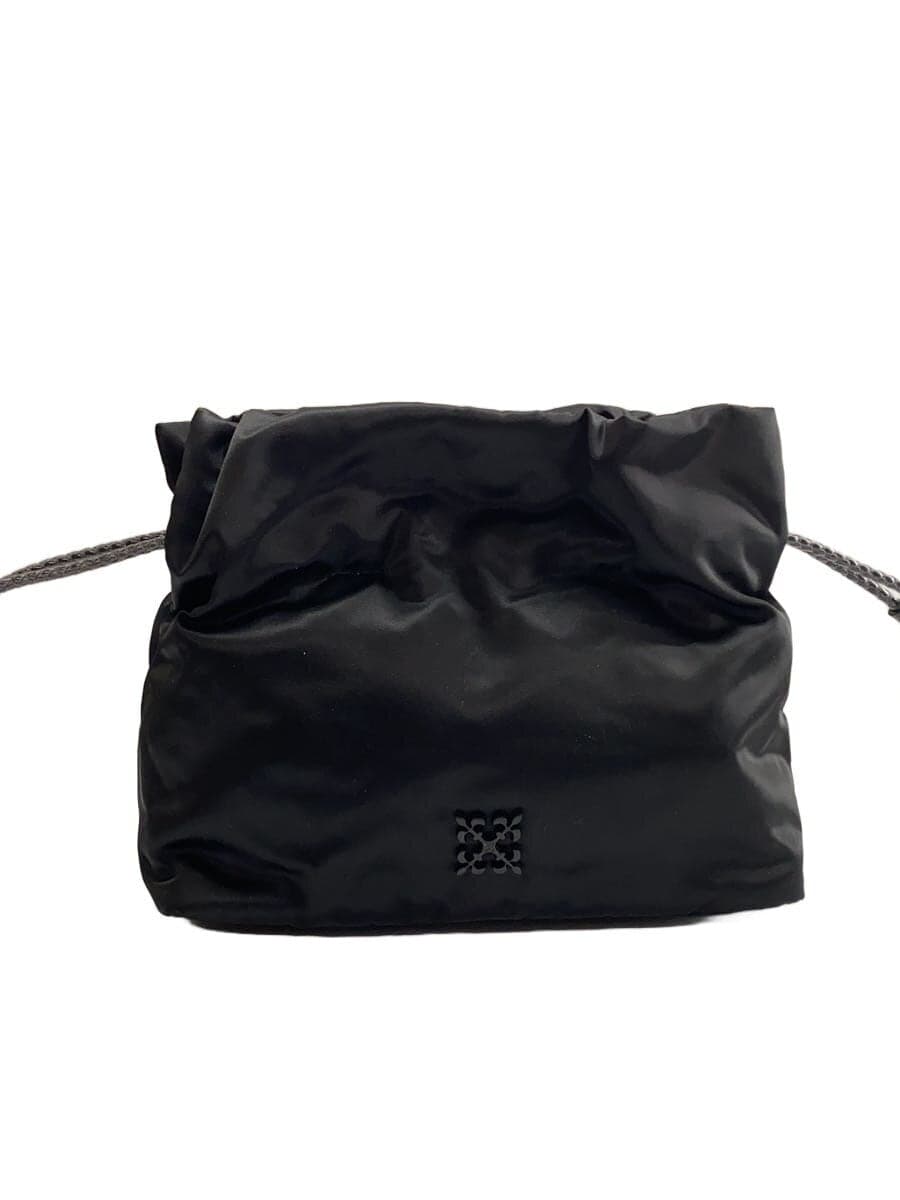 russet Shoulder Bag Cowhide BLK Solid CE-1491