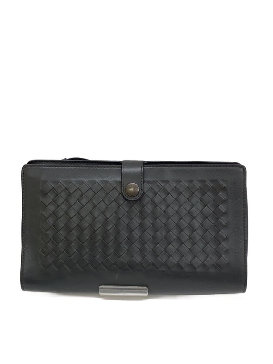 BOTTEGA VENETA Second Bag Leather GRY Solid