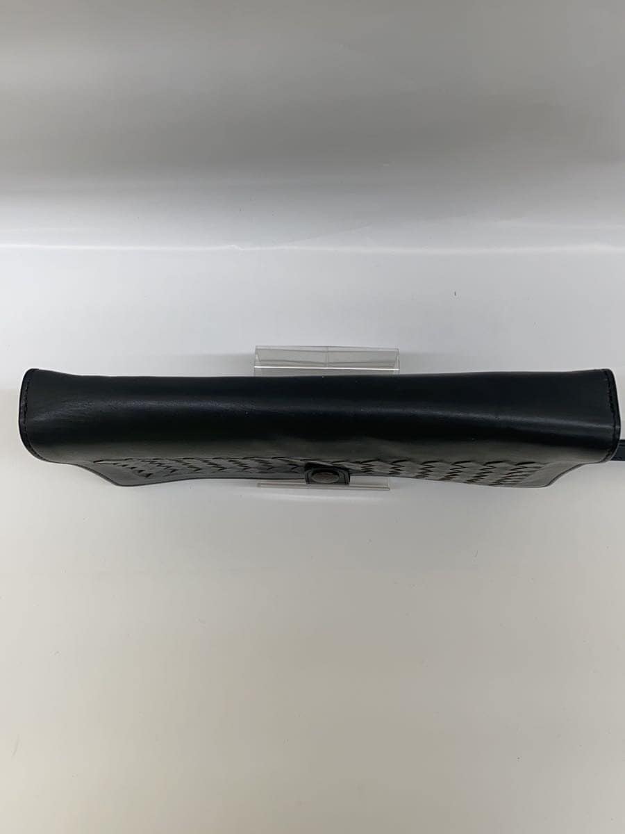 BOTTEGA VENETA Second Bag Leather GRY Solid 4