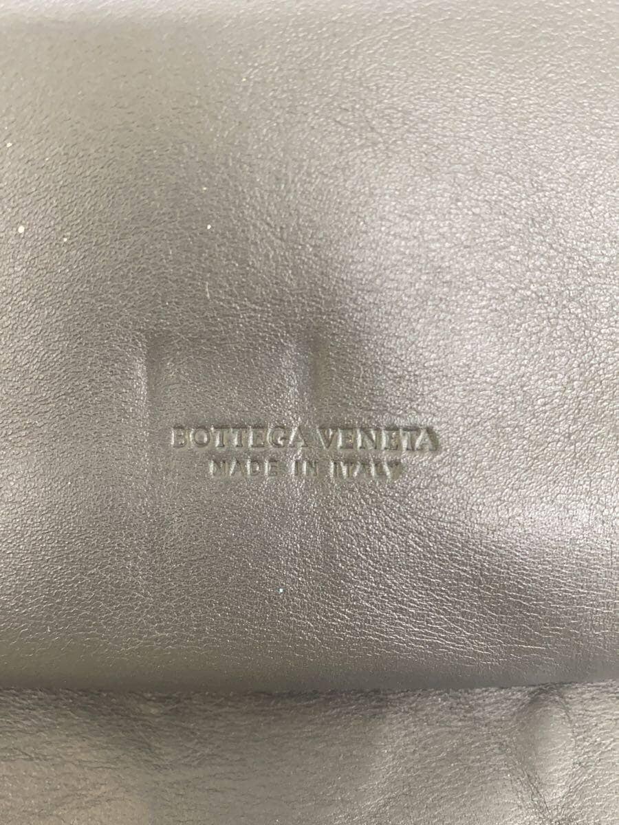 BOTTEGA VENETA Second Bag Leather GRY Solid 5