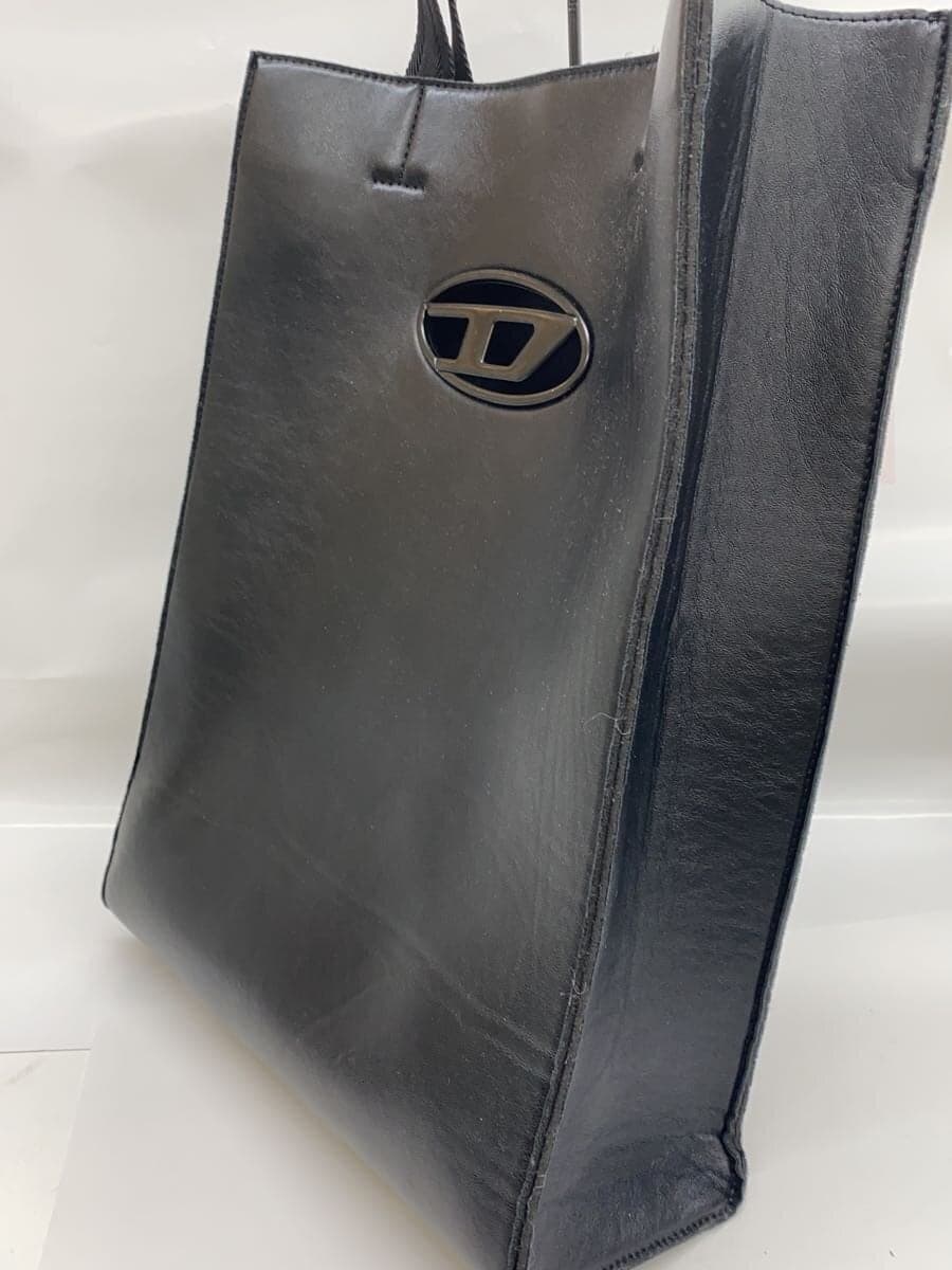 DIESELHOLI-D SHOPPER Tote Bag Faux Leather BLK 2