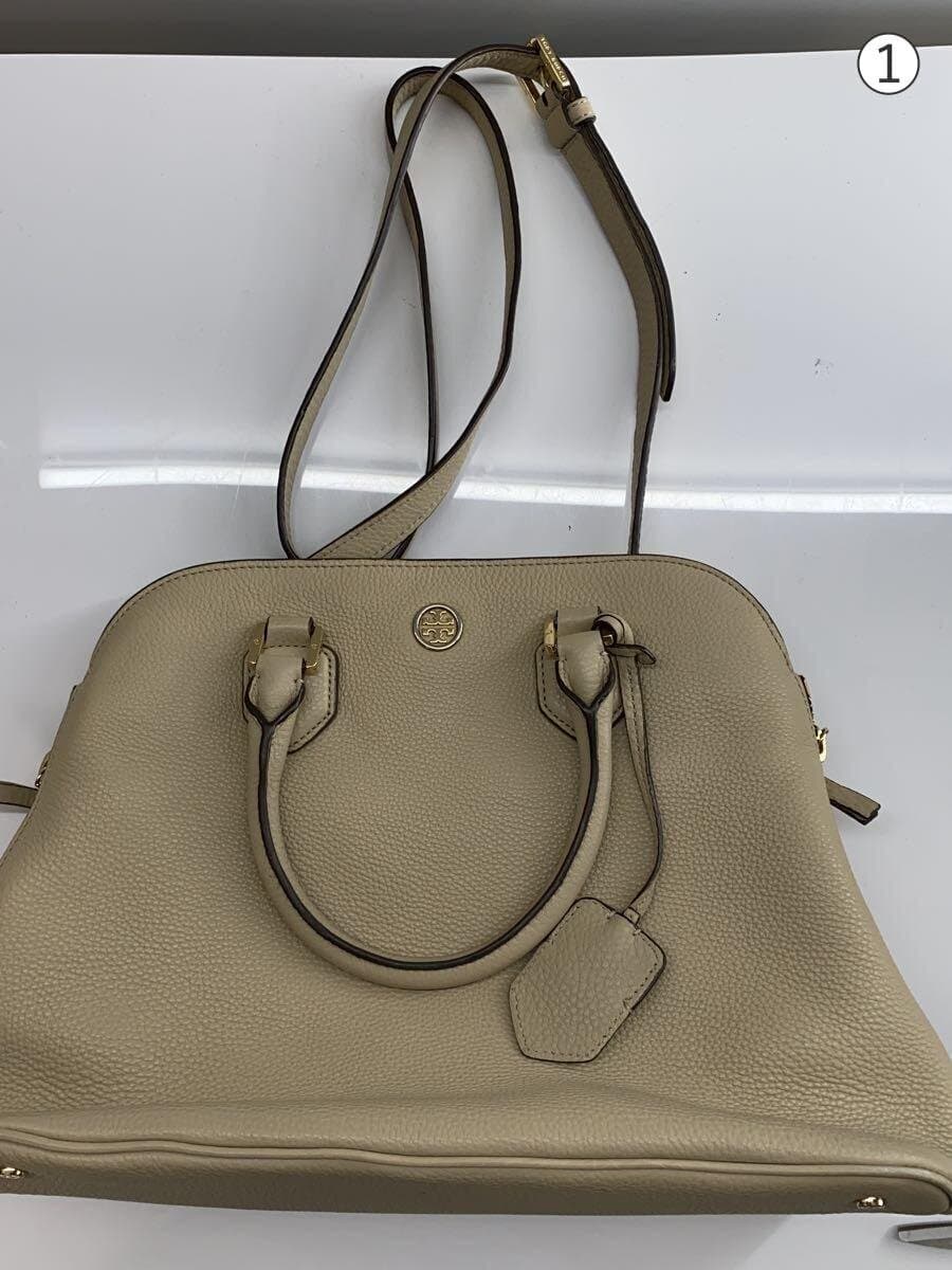 TORY BURCH Handbag Leather BEG 7