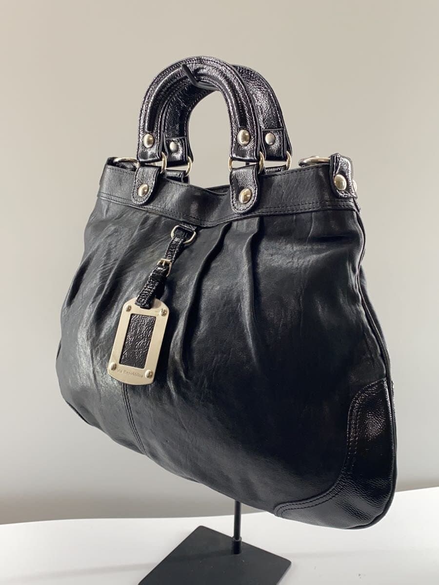 Via Repubblica Handbag Leather BLK 2
