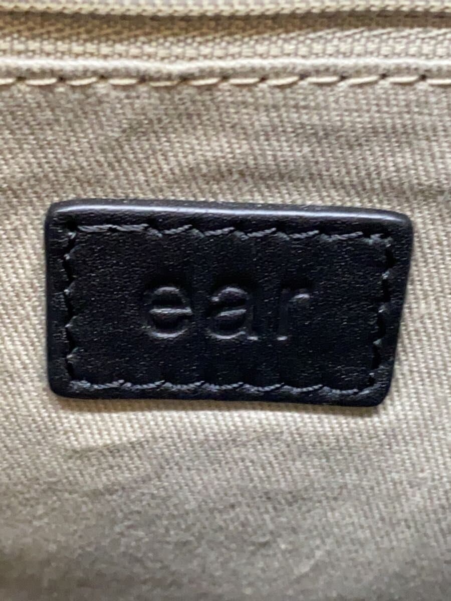 ear PAPILLONNER Tote Bag Leather BLK Solid 5