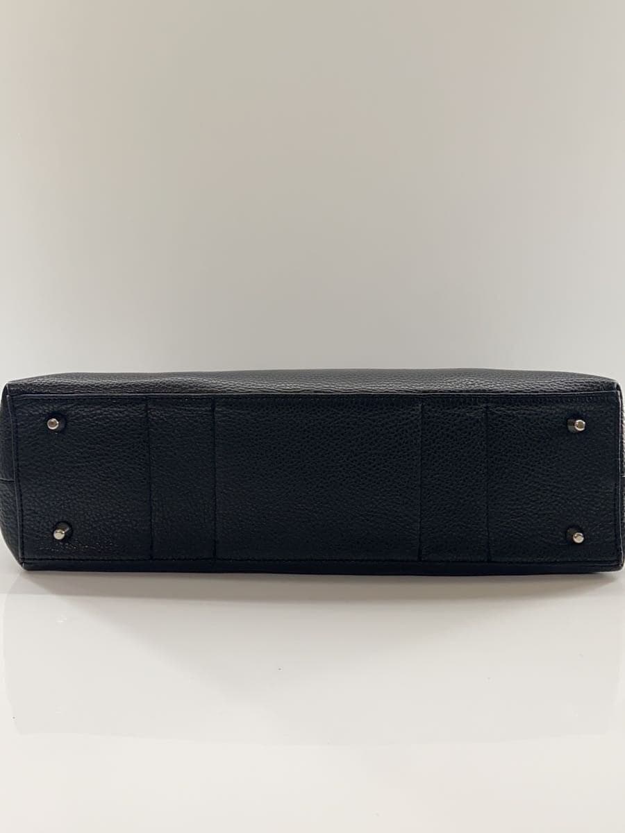 Other Brand Hakomaru Tote Bag Leather BLK Solid 4