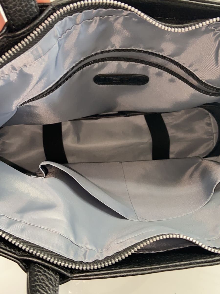 Other Brand Hakomaru Tote Bag Leather BLK Solid 6