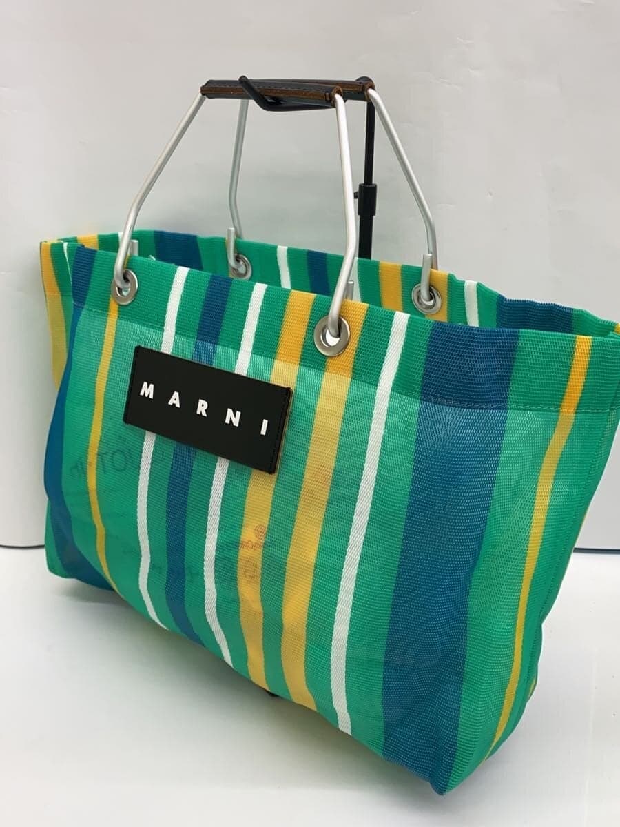 MARN Imarket stripe Tote Bag GRN Stripe 2