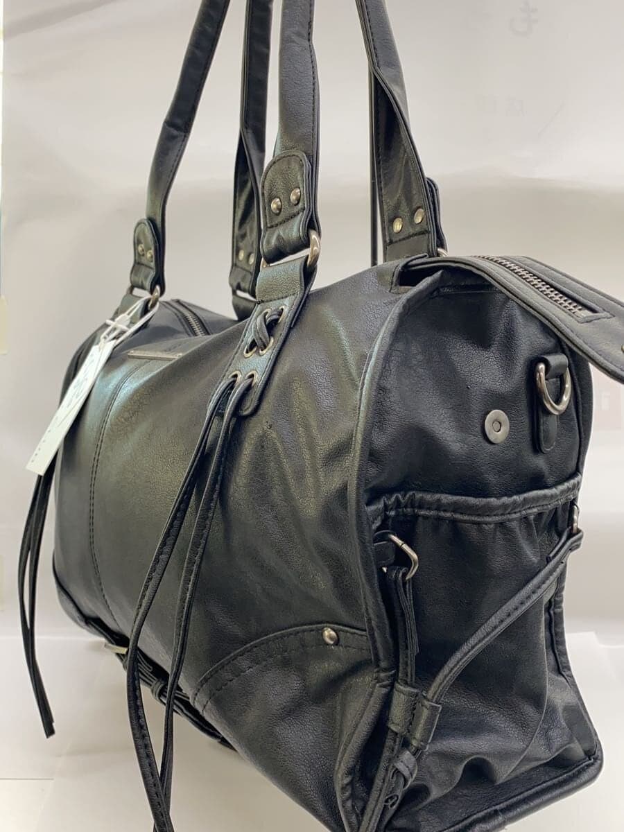 FANCYCLUB(NASTY FANCY CLUB)With Tag 2-Way Shoulder Bag Leather BLK f25qe990 2