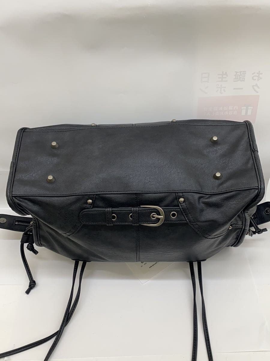 FANCYCLUB(NASTY FANCY CLUB)With Tag 2-Way Shoulder Bag Leather BLK f25qe990 4