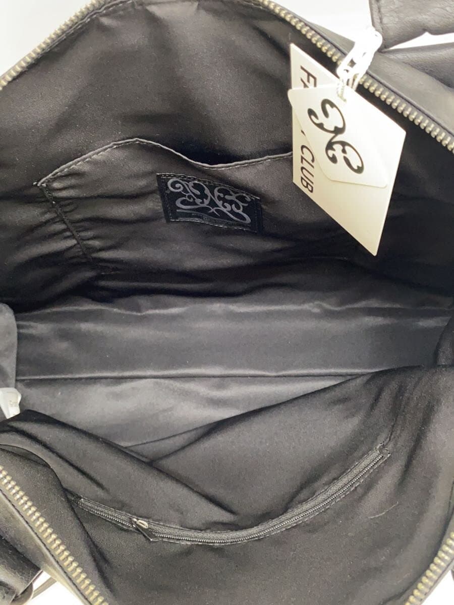 FANCYCLUB(NASTY FANCY CLUB)With Tag 2-Way Shoulder Bag Leather BLK f25qe990 6