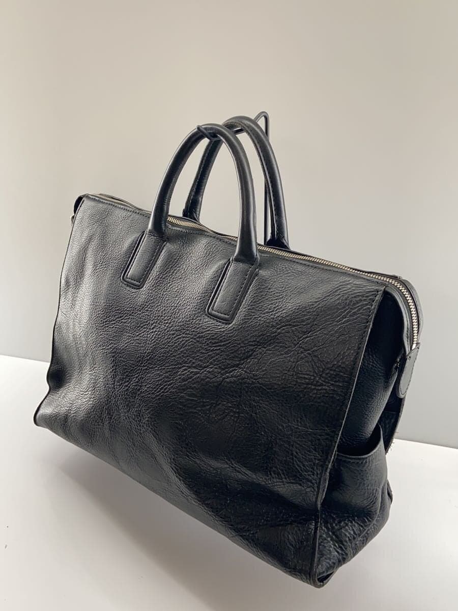 INDEED Boston Bag Leather BLK 2