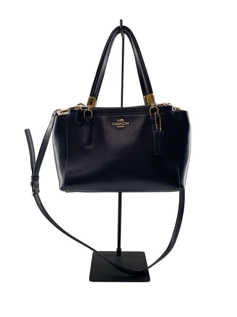 COACH2-Way Shoulder Bag Leather NVY