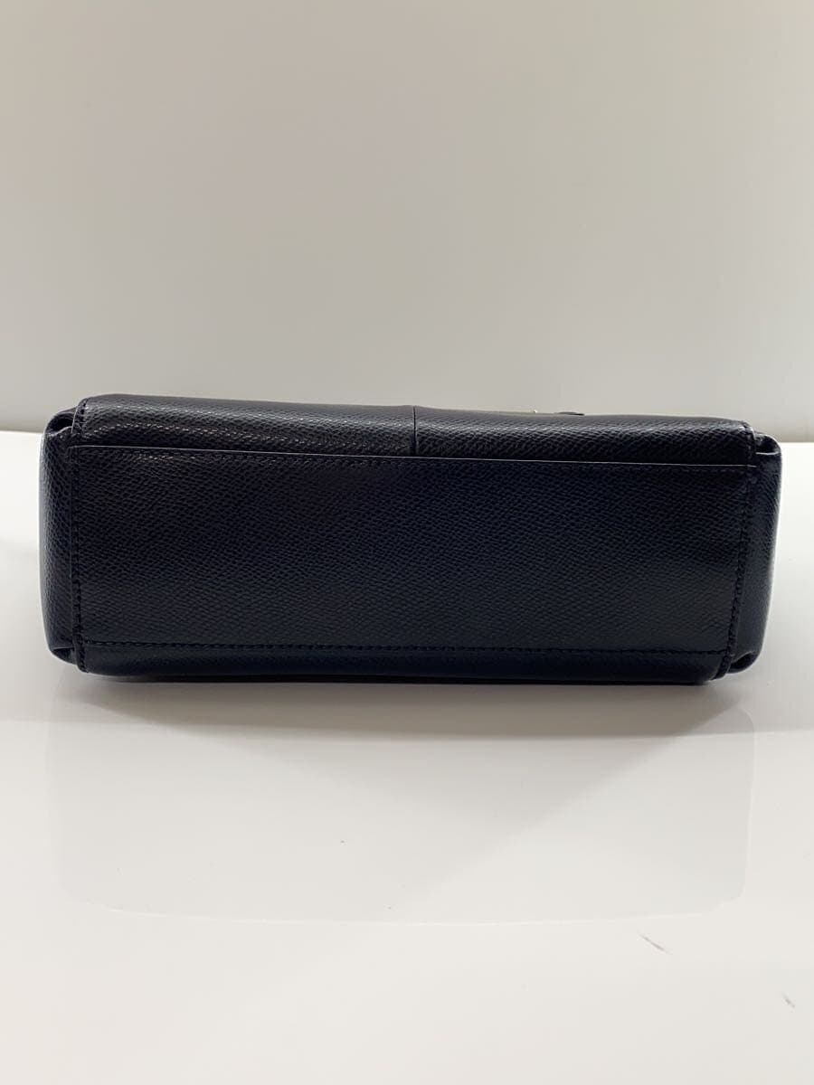 COACH2-Way Shoulder Bag Leather NVY 4