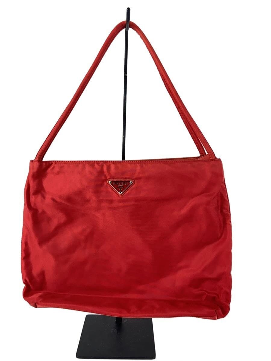 PRADA Handbag Nylon RED