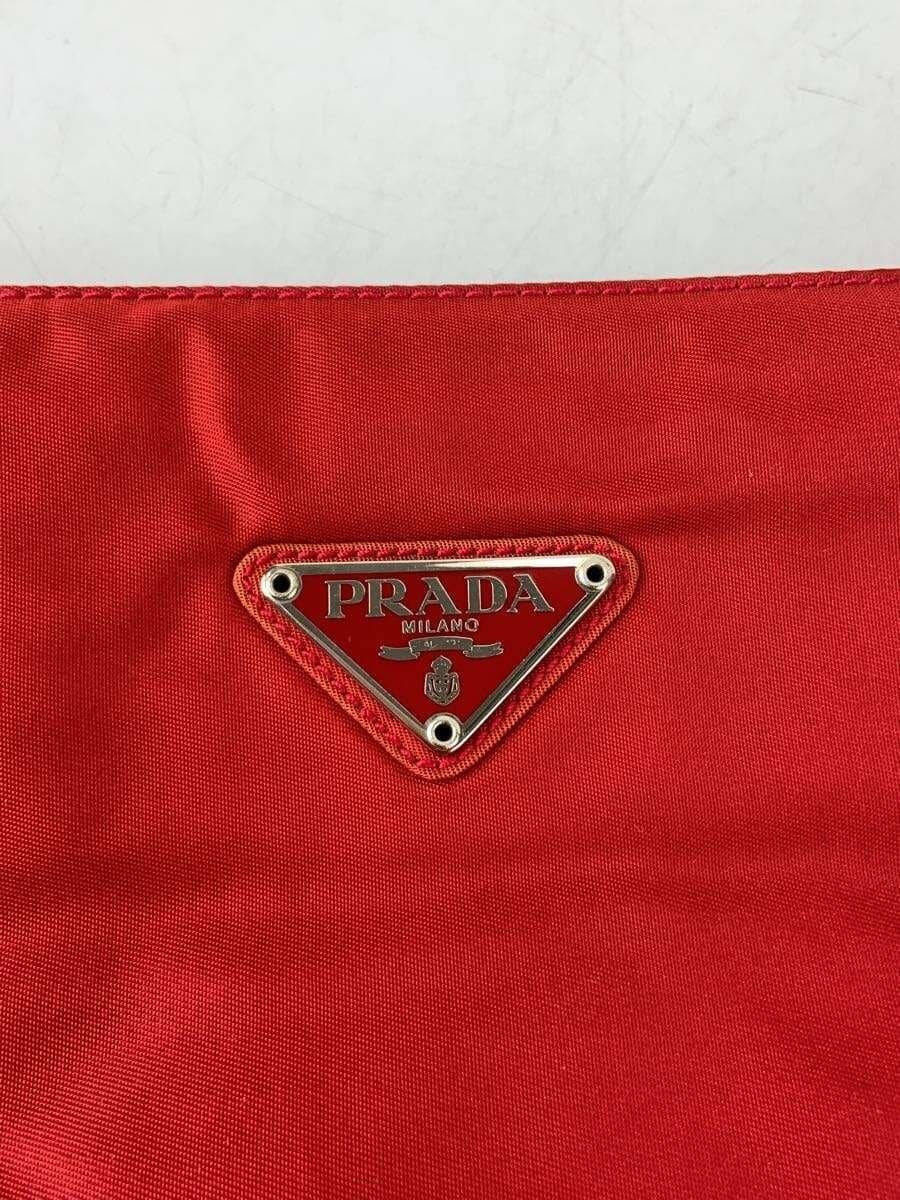 PRADA Handbag Nylon RED 5
