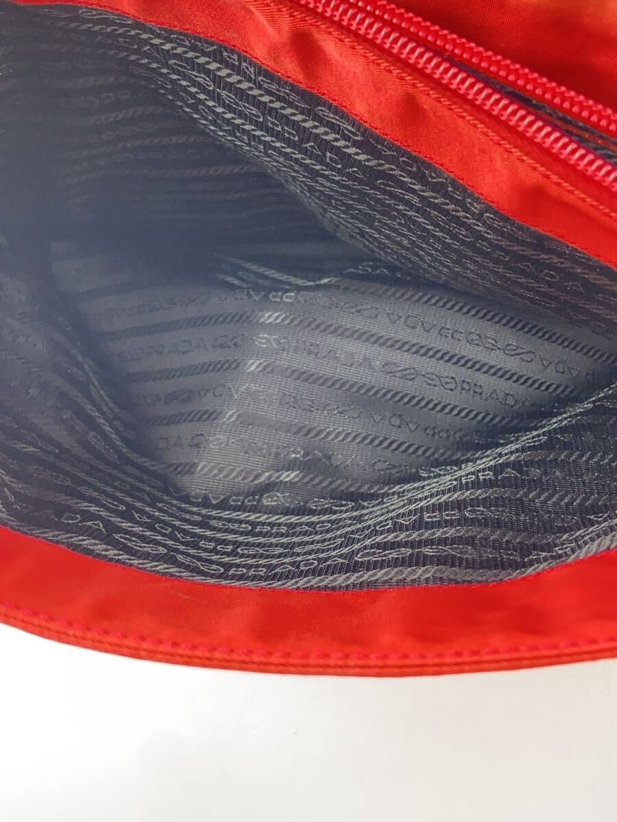 PRADA Handbag Nylon RED 6