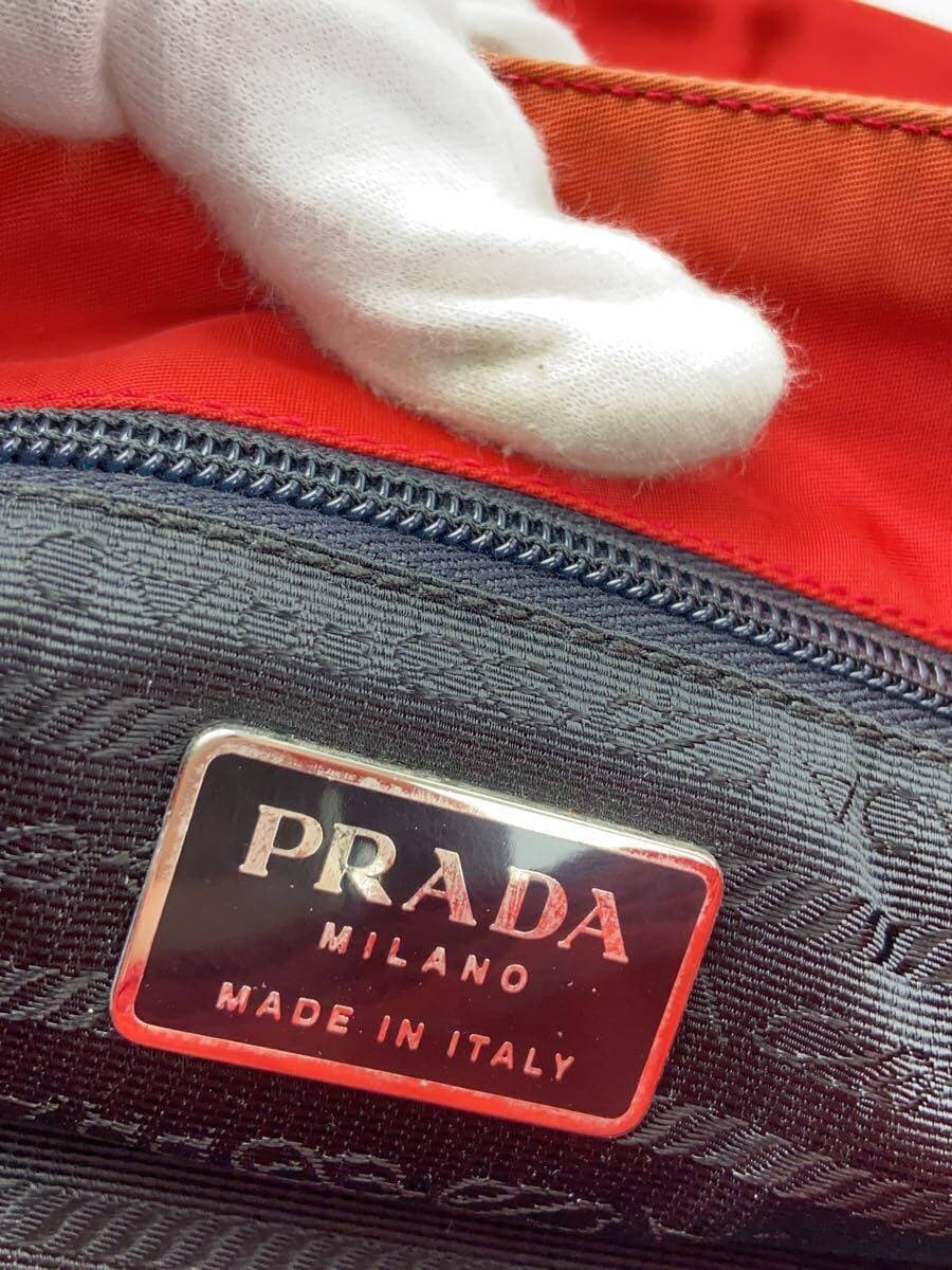 PRADA Handbag Nylon RED 7