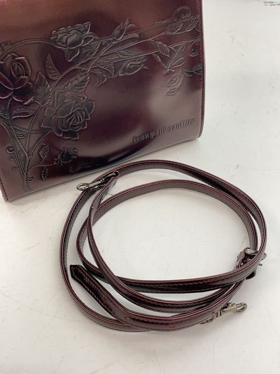 Jean Paul Gaultier handbag -- BRD plain burgundy rose red 7