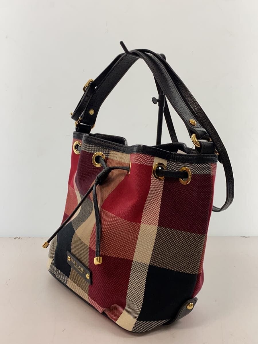 BLUE LABEL CRESTBRIDGE Shoulder Bag RED Check 2