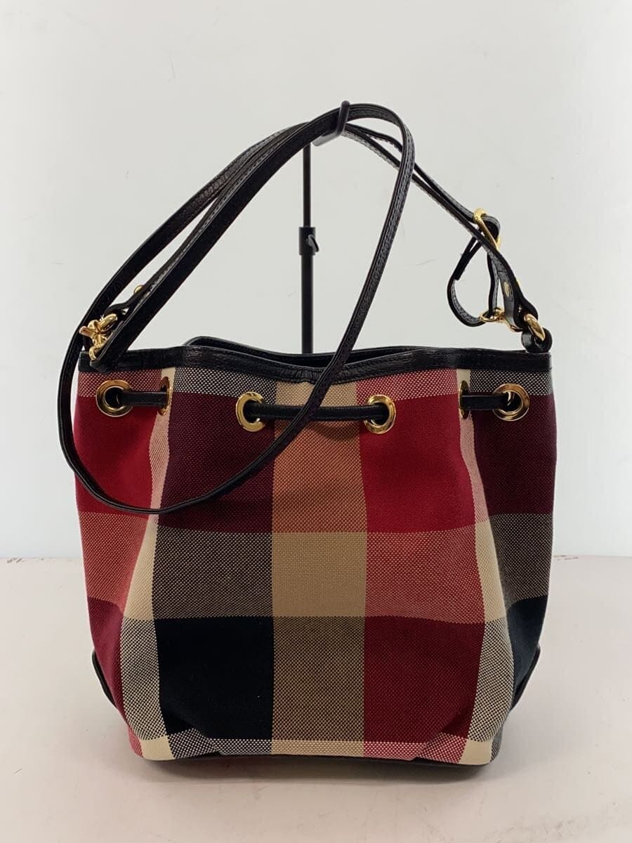 BLUE LABEL CRESTBRIDGE Shoulder Bag RED Check 3